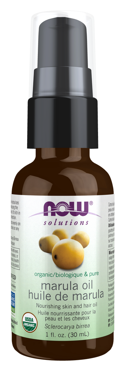 NOW Solutions, Organic Marula Oil, Skin Hydrating and Nourishing, 1 fl. oz