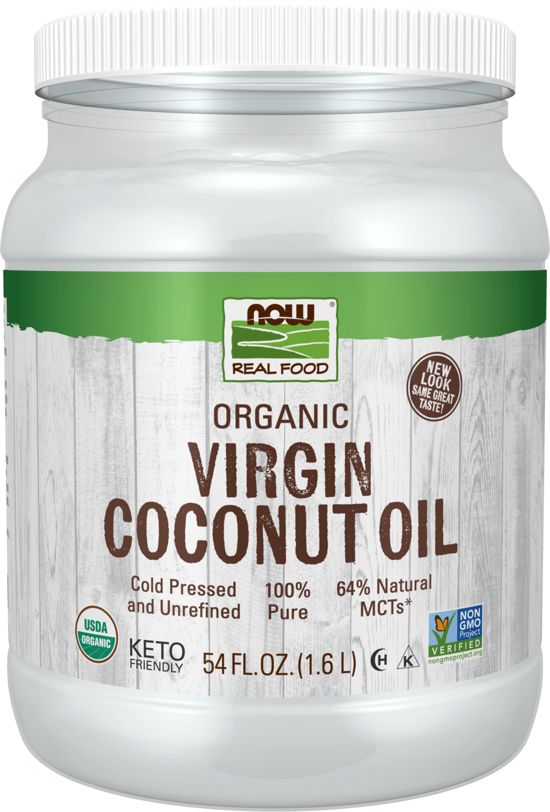 NOW Foods, Certified Organic Virgin Coconut Oil, Unrefined, 54 fl. oz