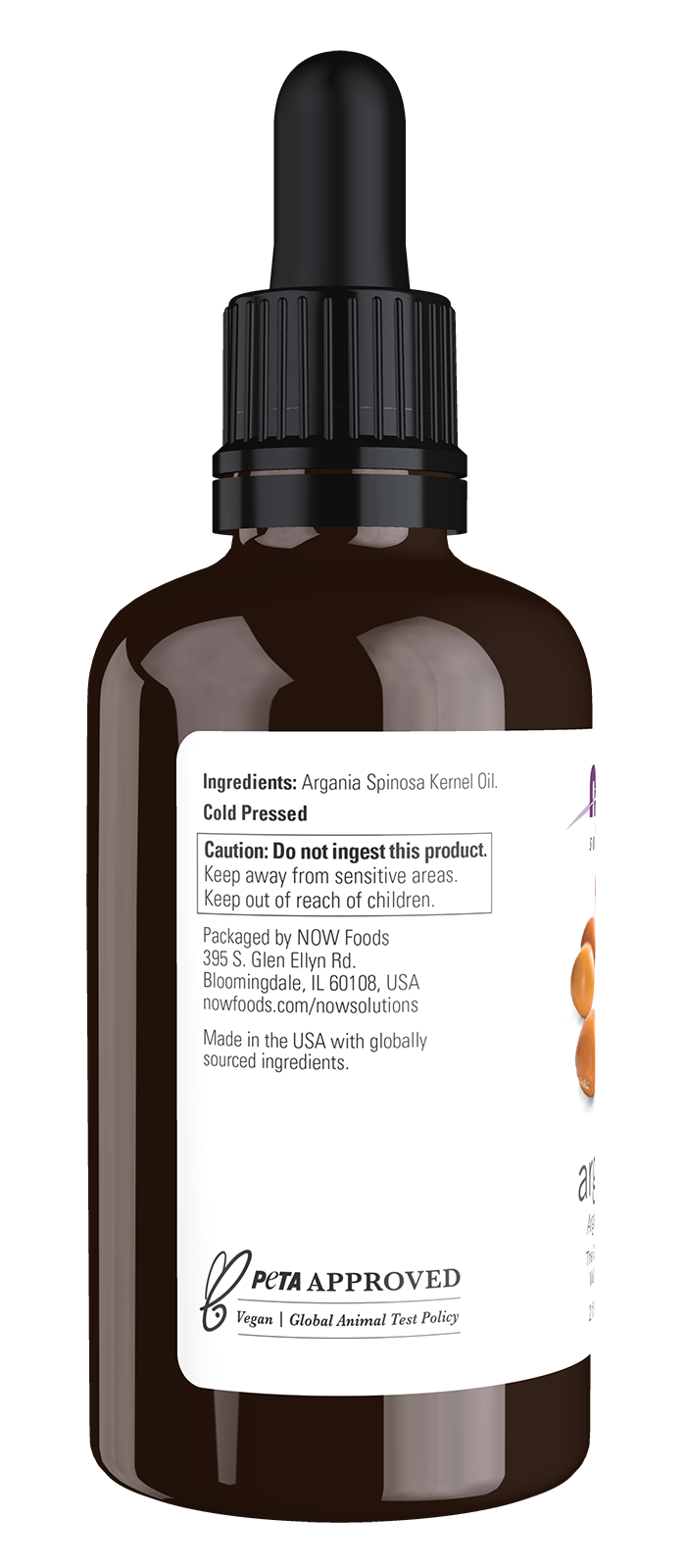 NOW Solutions, Argan Oil, "Gold of Morocco" Multi-Purpose Oil, 2 fl. oz