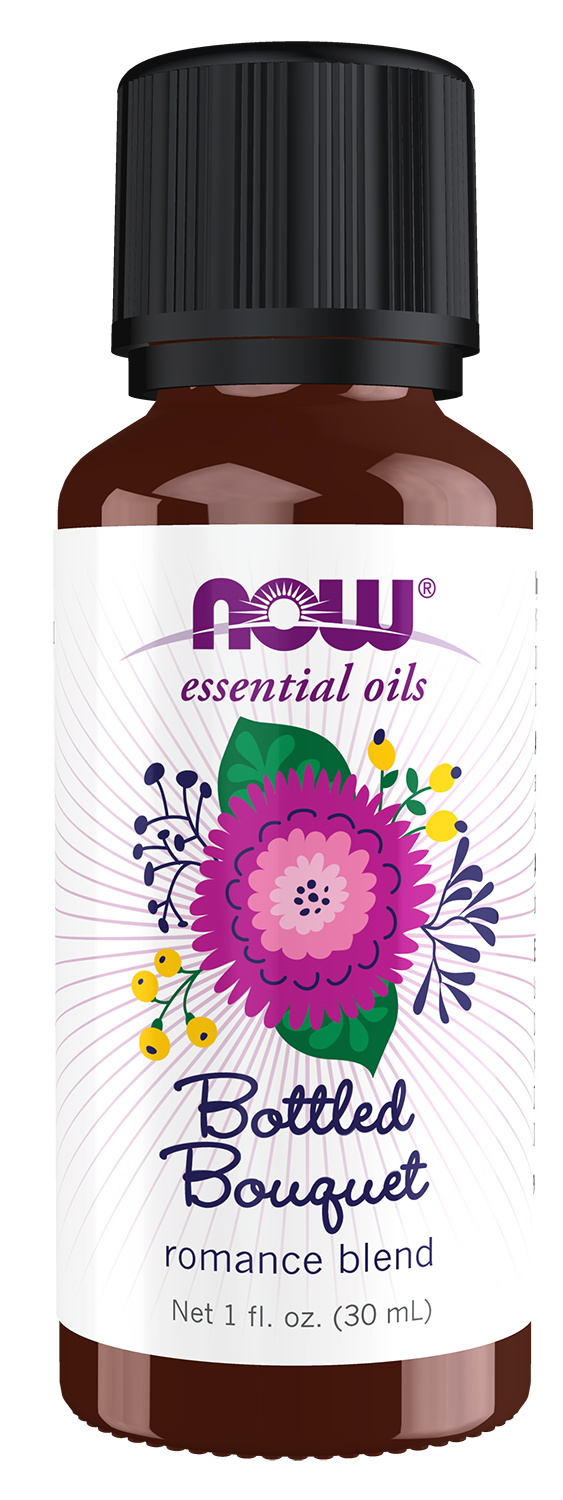 NOW Essential Oils, Bottled Bouquet Oil Blend, Floral Scent, 1 fl. oz