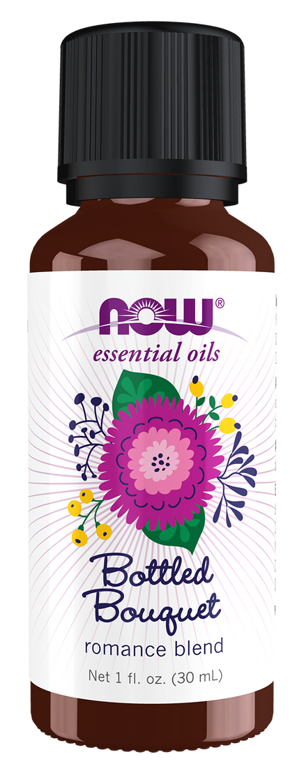 NOW Essential Oils, Bottled Bouquet Oil Blend, Floral Scent, 1 fl. oz
