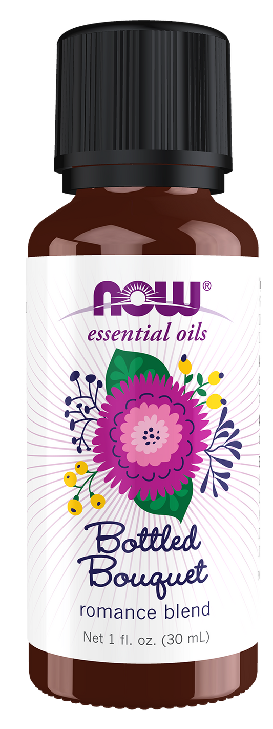 NOW Essential Oils, Bottled Bouquet Oil Blend, Floral Scent, 1 fl. oz