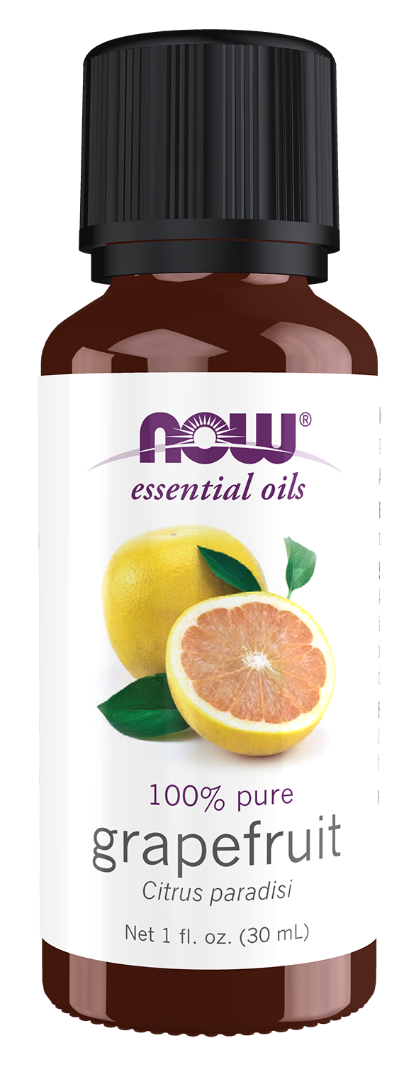 NOW Essential Oils, Grapefruit Oil, Cold Pressed, Undiluted, 1 fl. oz
