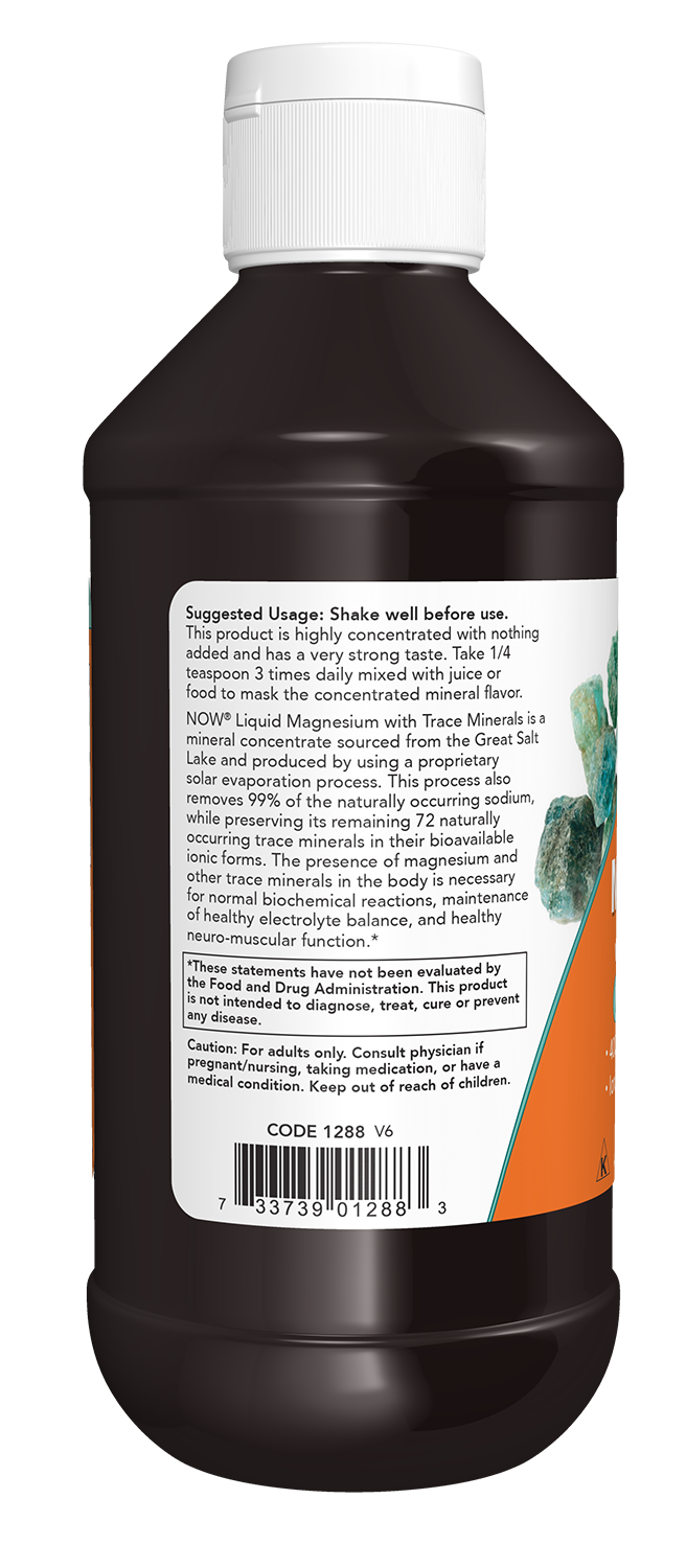 NOW Supplements, Liquid Magnesium with Trace Minerals, 8 oz