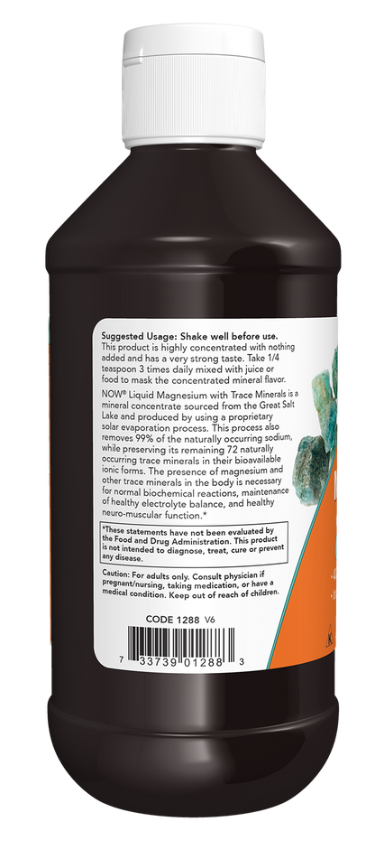 NOW Supplements, Liquid Magnesium with Trace Minerals, 8 oz