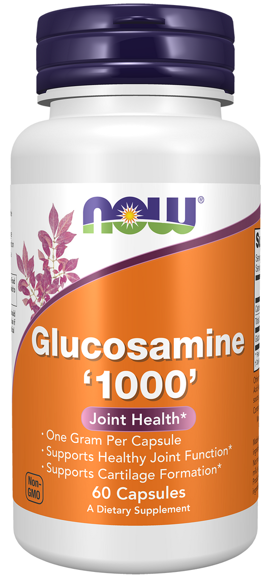NOW Supplements, Glucosamine '1000', 1 g Per Capsule, 60 Veg Capsules