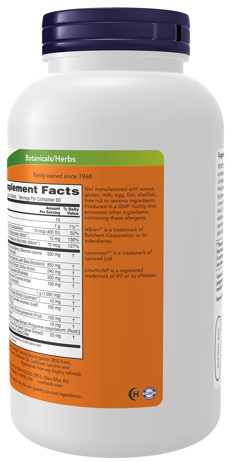 NOW, Prostate Health, Clinical Strength Saw Palmetto, 180 Softgels