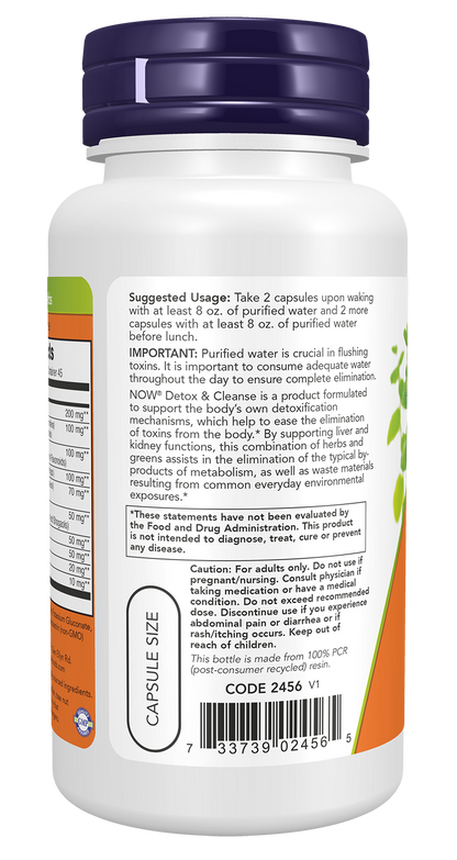 NOW Supplements, Detox and Cleanse, Liver and Kidney Support*, 90 Veg Caps