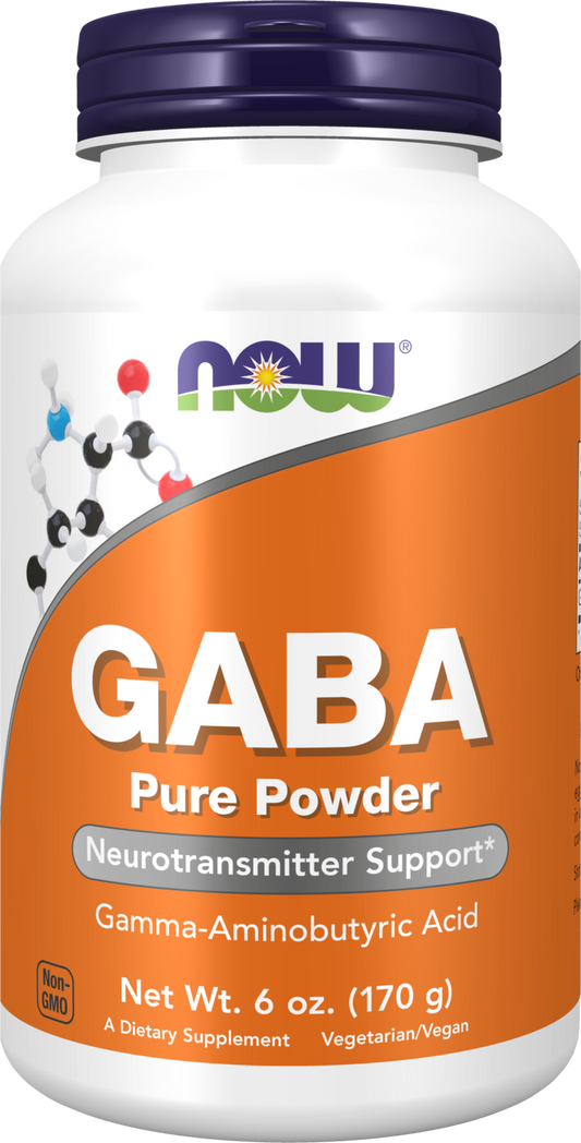 NOW Supplements, GABA Powder, Cognitive Support*, 6 oz