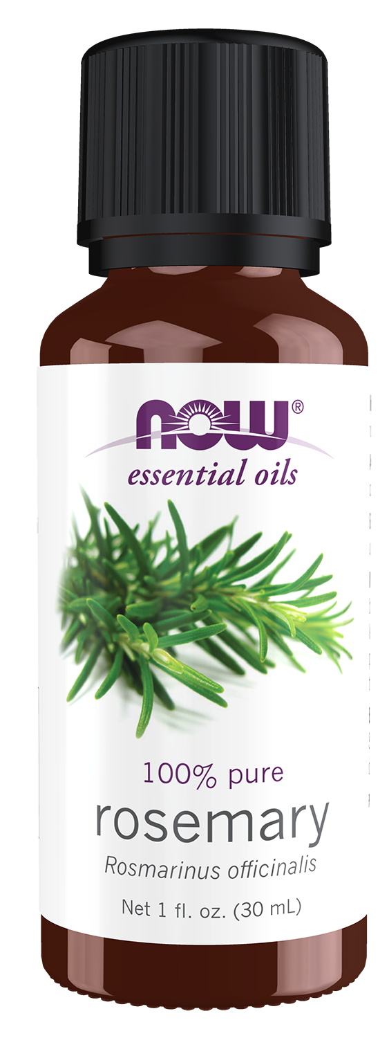 NOW Essential Oils, Rosemary Oil, Steam Distilled, Undiluted, 1 fl. oz