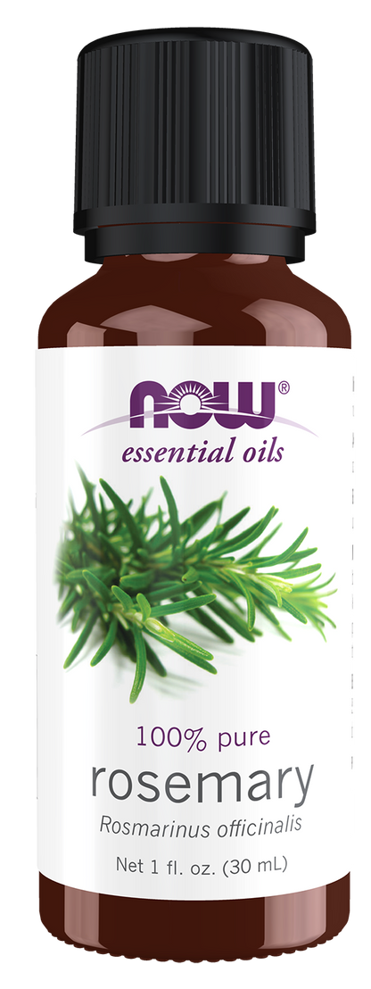 NOW Essential Oils, Rosemary Oil, Steam Distilled, Undiluted, 1 fl. oz