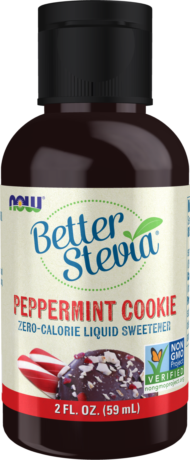 NOW BetterStevia® Peppermint Cookie Zero-Calorie Sweetener, 2 fl. oz.