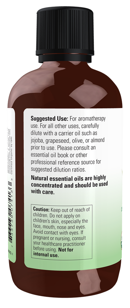 NOW Essential Oils, Organic Eucalyptus Globulus Oil, Steam Dist., 4 fl. oz