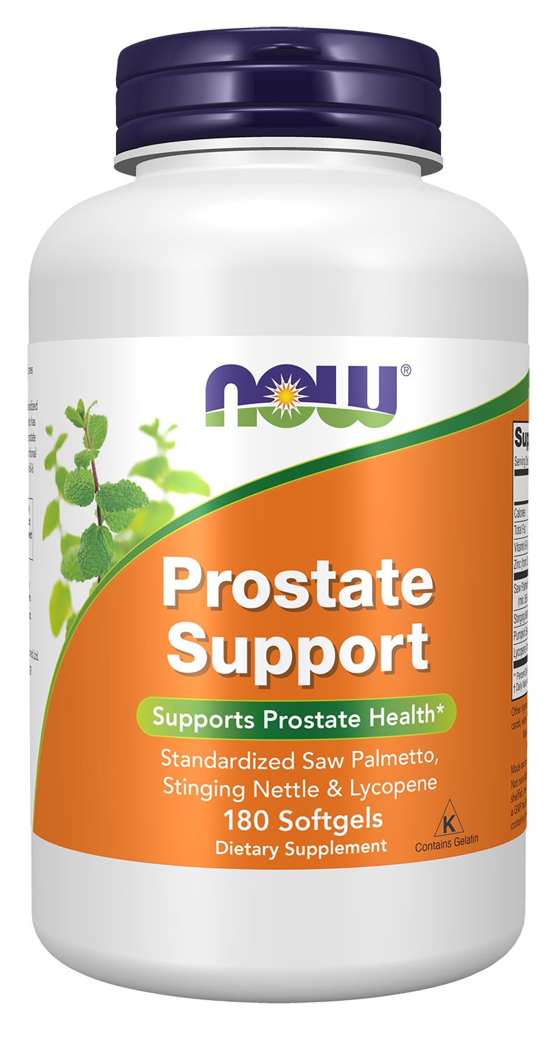 NOW Supplements, Prostate Support w/Standardized Saw Palmetto, 180 Softgels