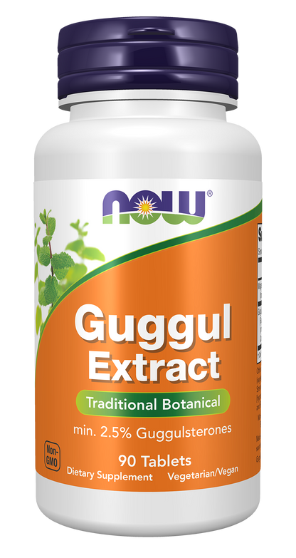 NOW Supplements, Guggul Extract 500 mg per Tablet, 90 Tablets
