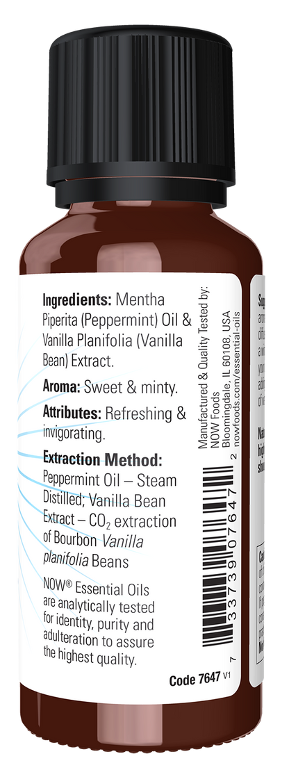 NOW Essential Oils, Candy Cane Oil Blend, Festive Holiday Blend, 1 fl. oz