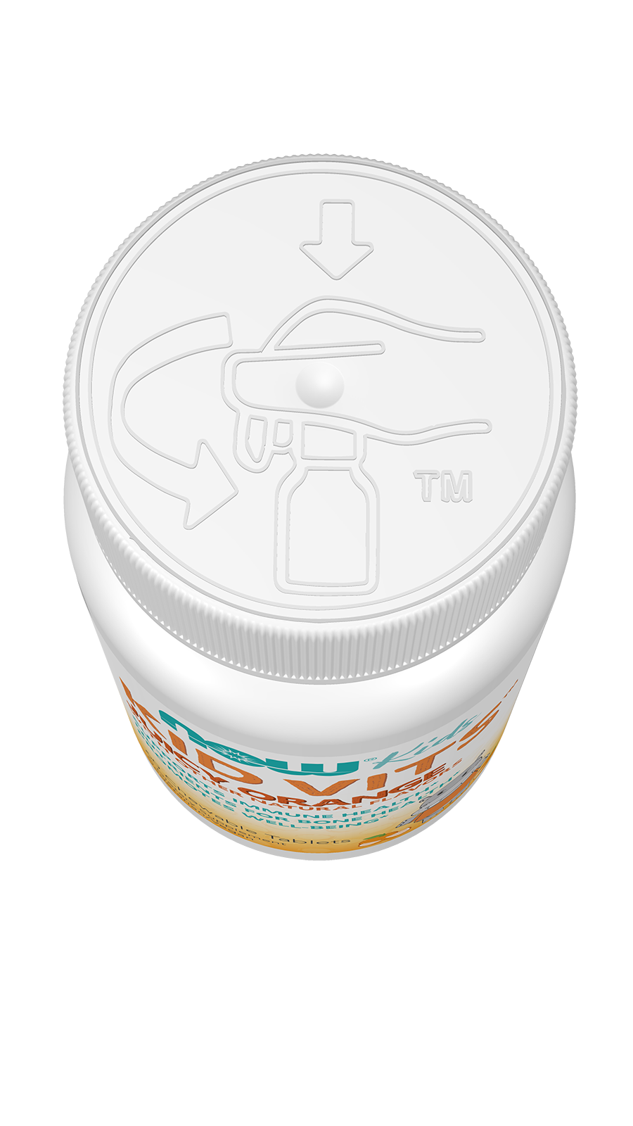 NOW Supplements, Kid Vits Multivitamin, Juicy Orange, 60 Chewable Tabs