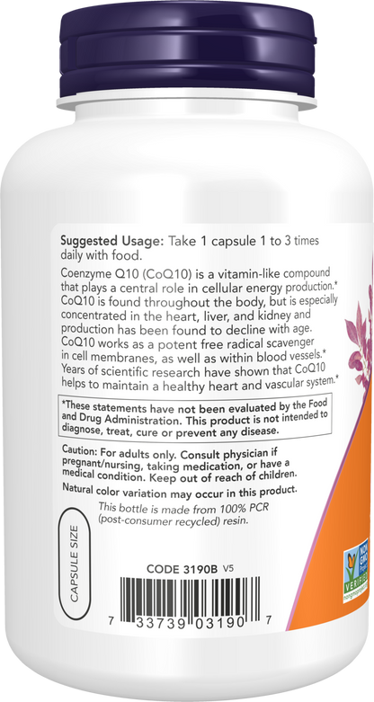 NOW Supplements, CoQ10 30 mg, Pharmaceutical Grade, 240 Veg Caps