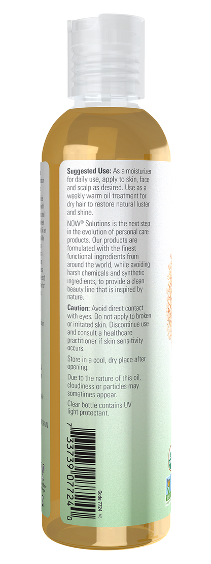 NOW Solutions, Organic Sesame Seed Oil, Moisturizing, 8 fl. oz