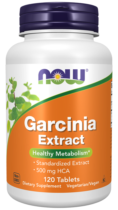 NOW Supplements, Garcinia Extract, Healthy Metabolism*, 120 Tabs