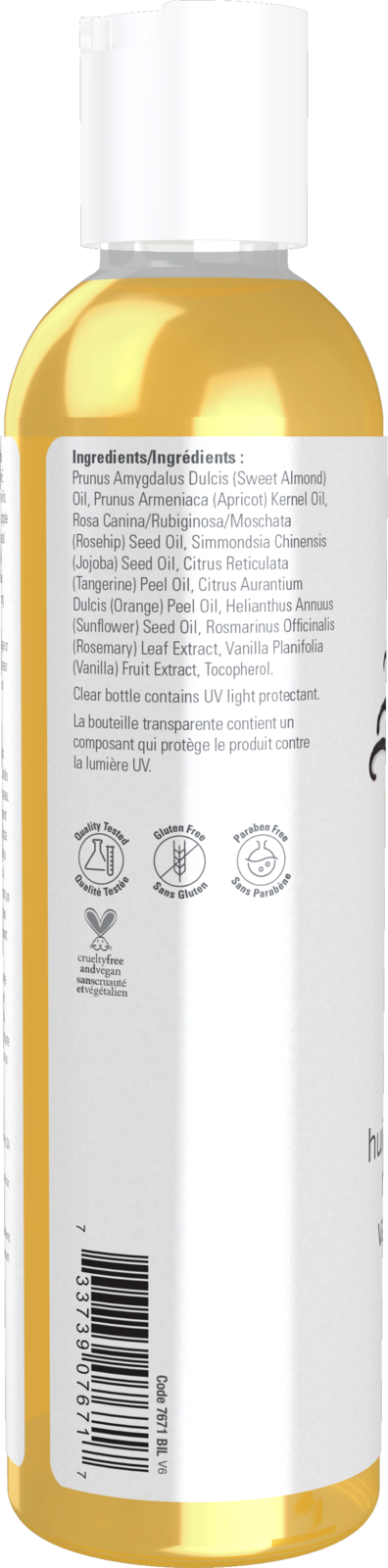 NOW Solutions, Refreshing Vanilla Citrus Massage Oil, 8 fl. oz