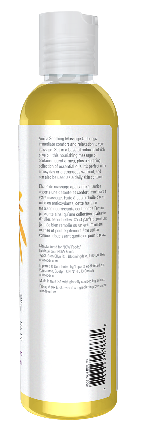 NOW Solutions, Arnica Soothing Massage Oil, Comforting Blend, 8 fl. oz