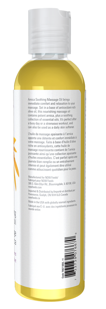 NOW Solutions, Arnica Soothing Massage Oil, Comforting Blend, 8 fl. oz