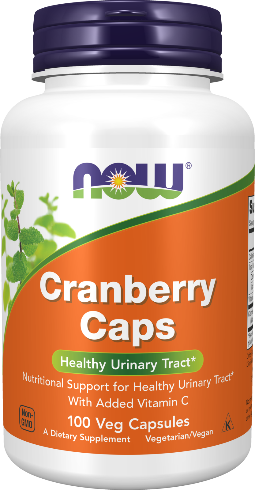 NOW Supplements, Cranberry Caps with Vitamin C, 100 Veg Caps