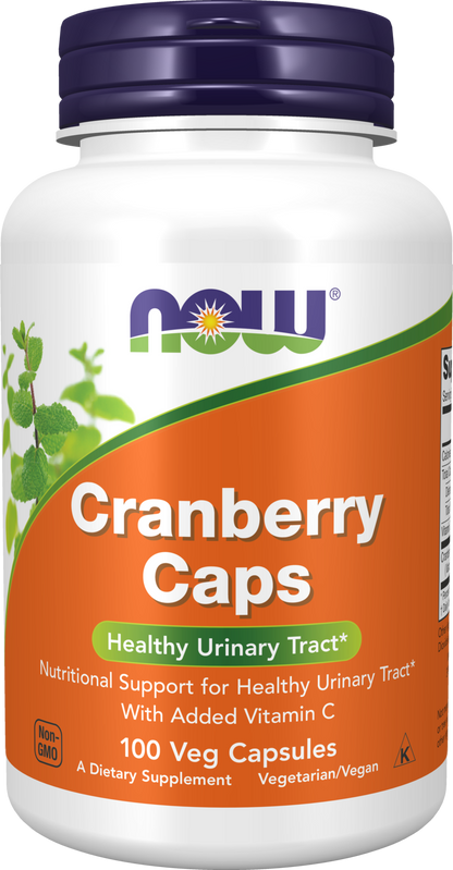 NOW Supplements, Cranberry Caps with Vitamin C, 100 Veg Caps