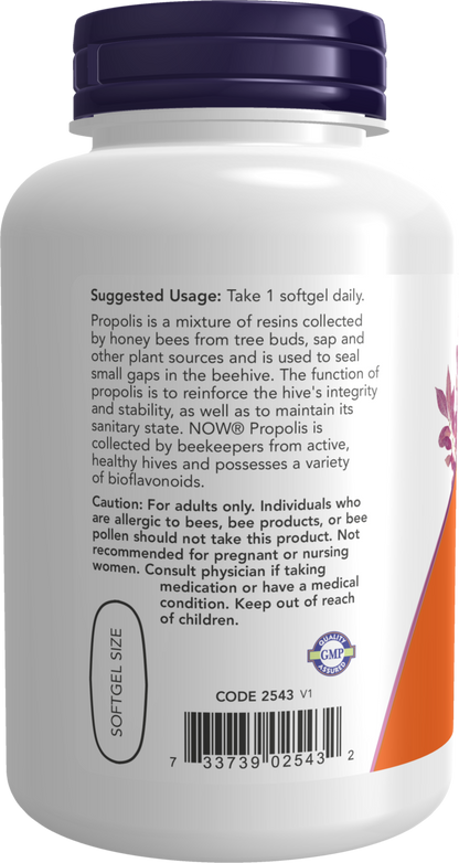 NOW Supplements, Propolis 2,000, 5:1 Extract, Bee Product, 90 Softgels