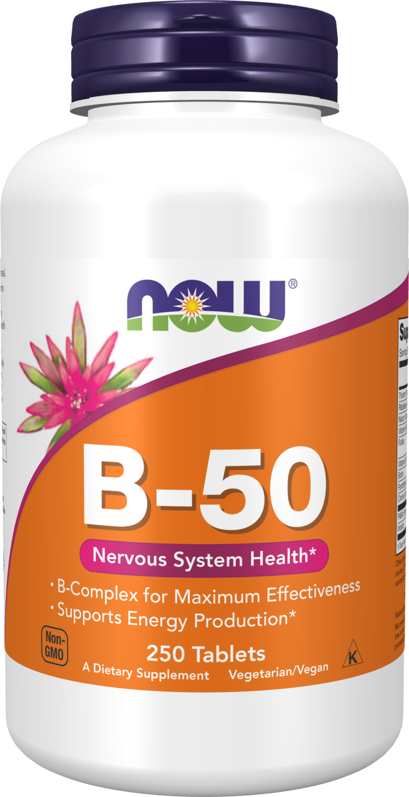 NOW Supplements, Vitamin B-50 mg, Energy Production*, 250 Tabs