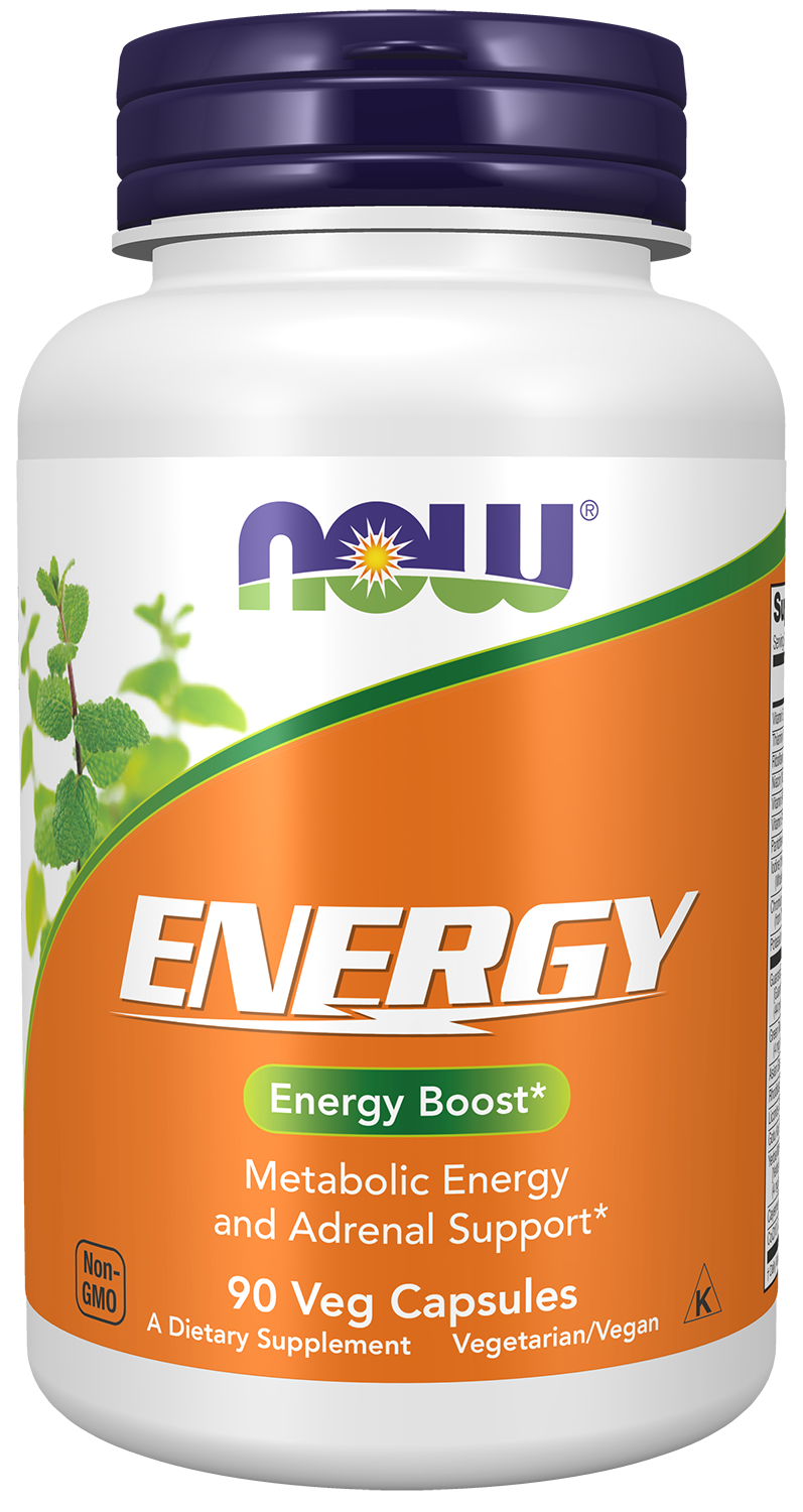 NOW Supplements, Energy Dietary Supplement, 90 Veg Caps