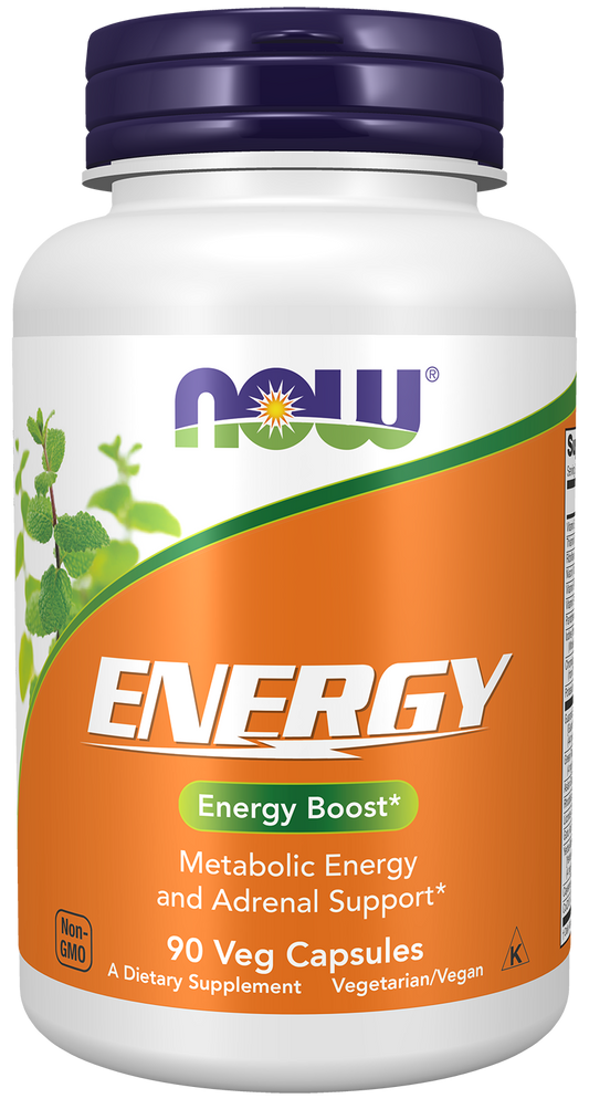 NOW Supplements, Energy Dietary Supplement, 90 Veg Caps