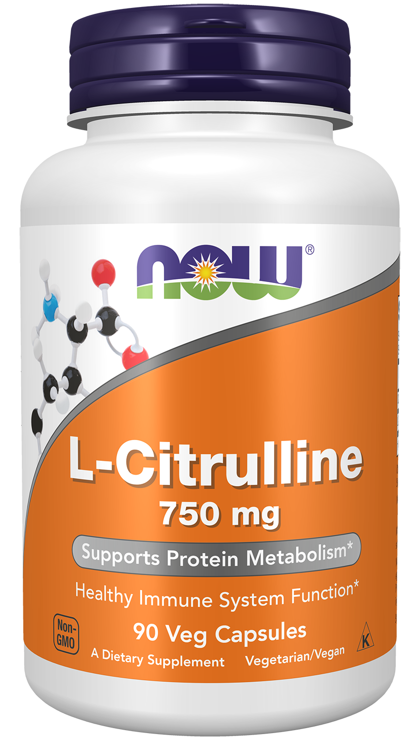 NOW Supplements, L-Citrulline 750 mg, Amino Acid, 90 Veg Caps