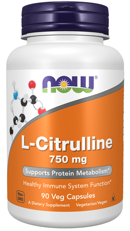 NOW Supplements, L-Citrulline 750 mg, Amino Acid, 90 Veg Caps
