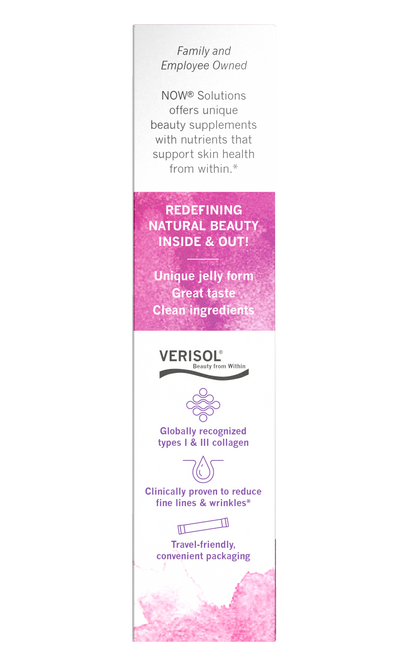 NOW Solutions, Collagen Jelly Beauty Complex, Plum, 10 Jelly Sticks