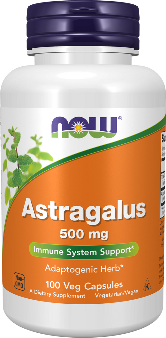 NOW Supplements, Astragalus 500 mg, Immune System Support*, 100 Caps