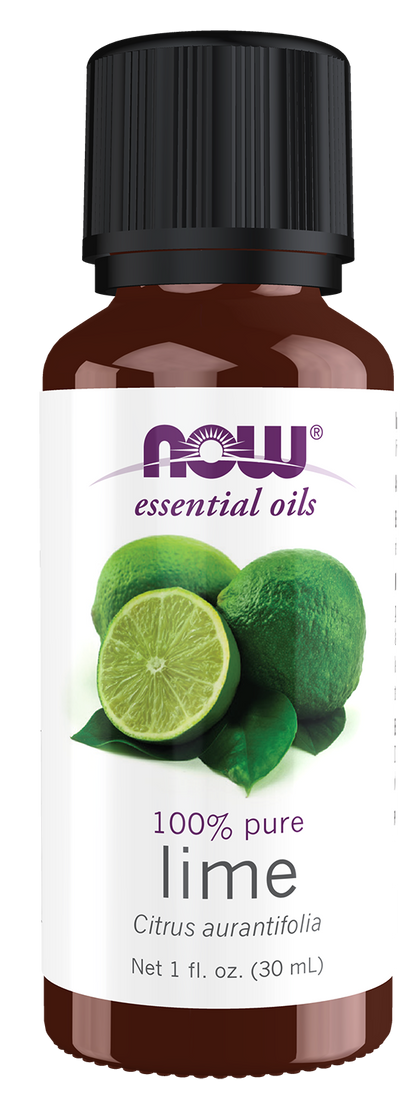 NOW Essential Oils, Lime Oil, Undiluted, Steam Distilled, 1 fl. oz