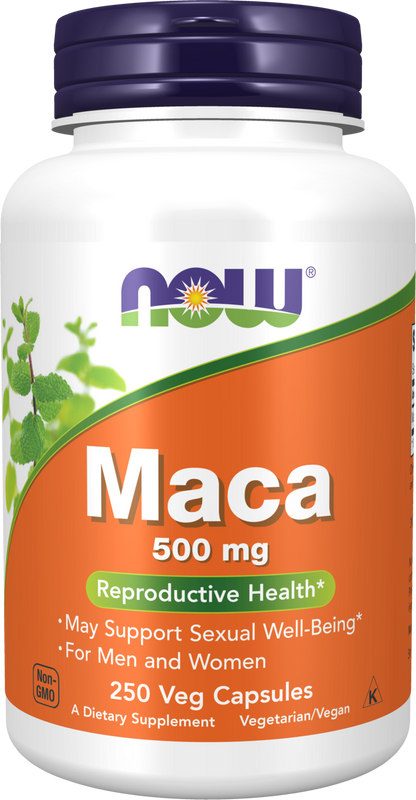 NOW Supplements, Maca 500 mg, Unisex, Reproductive Health*, 250 Veg Caps