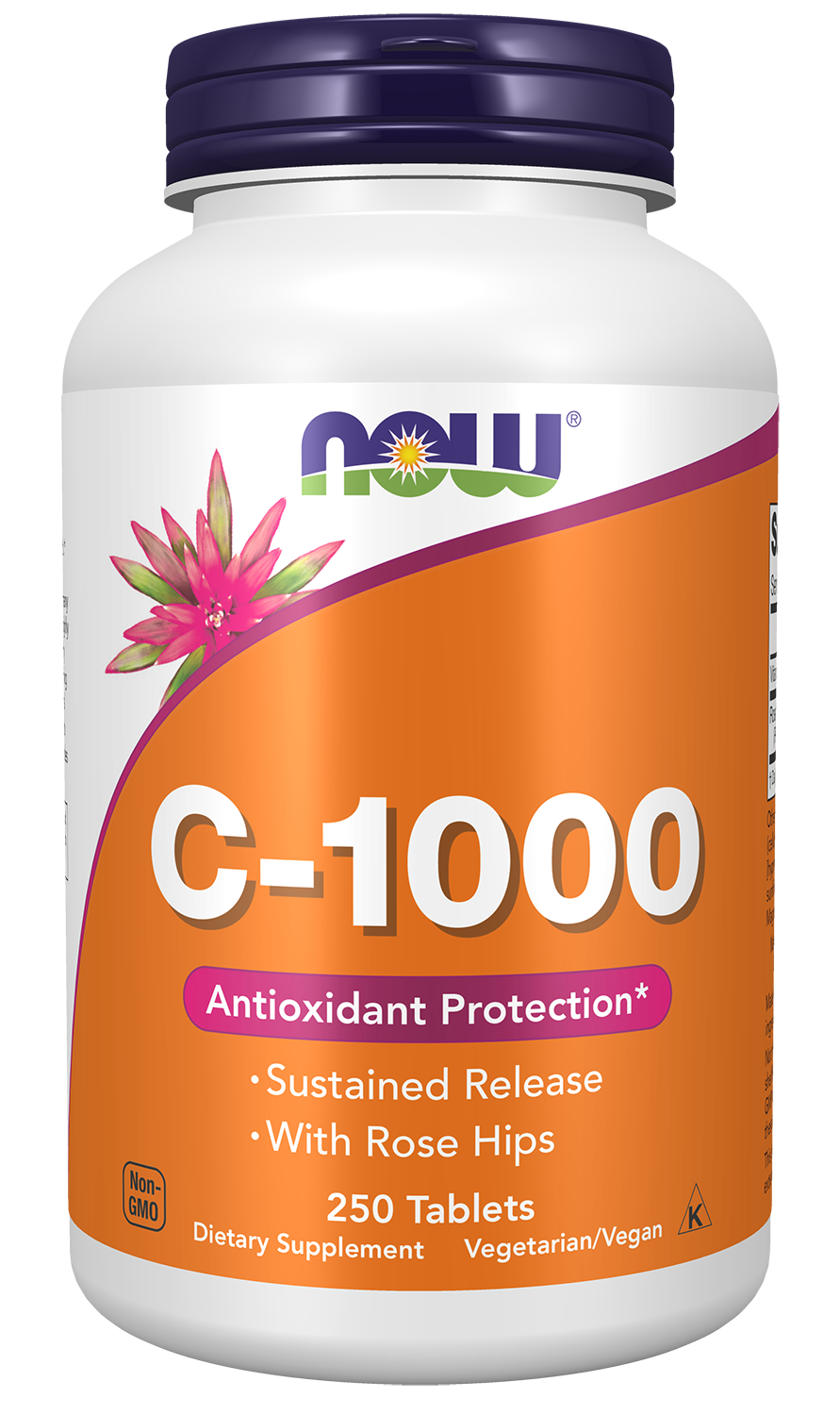 NOW Supplements, Vitamin C-1,000 w/ Rose Hips, Sustained Release, 250 Tabs