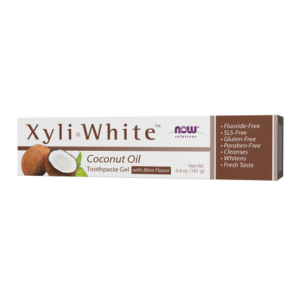 NOW Solutions, Xyliwhite™ Toothpaste Gel, Coconut Oil, 6.4 oz