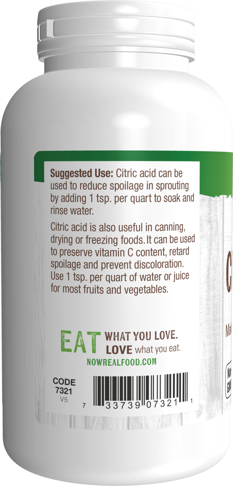 NOW Foods, Citric Acid, Sprouting Aid, Great Substitute for Salt, 1 lb