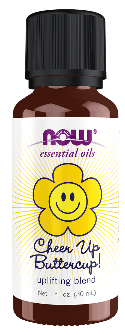 NOW Essential Oils, Cheer Up Buttercup Uplifting Citrus Oil Blend, 1 fl. oz