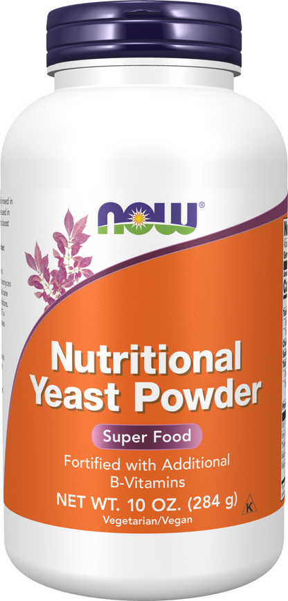 NOW Supplements, Nutritional Yeast Powder Fortified, 10 oz