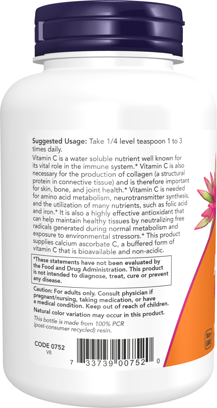NOW Supplements, Calcium Ascorbate Powder, Antioxidant Protection*, 8 oz