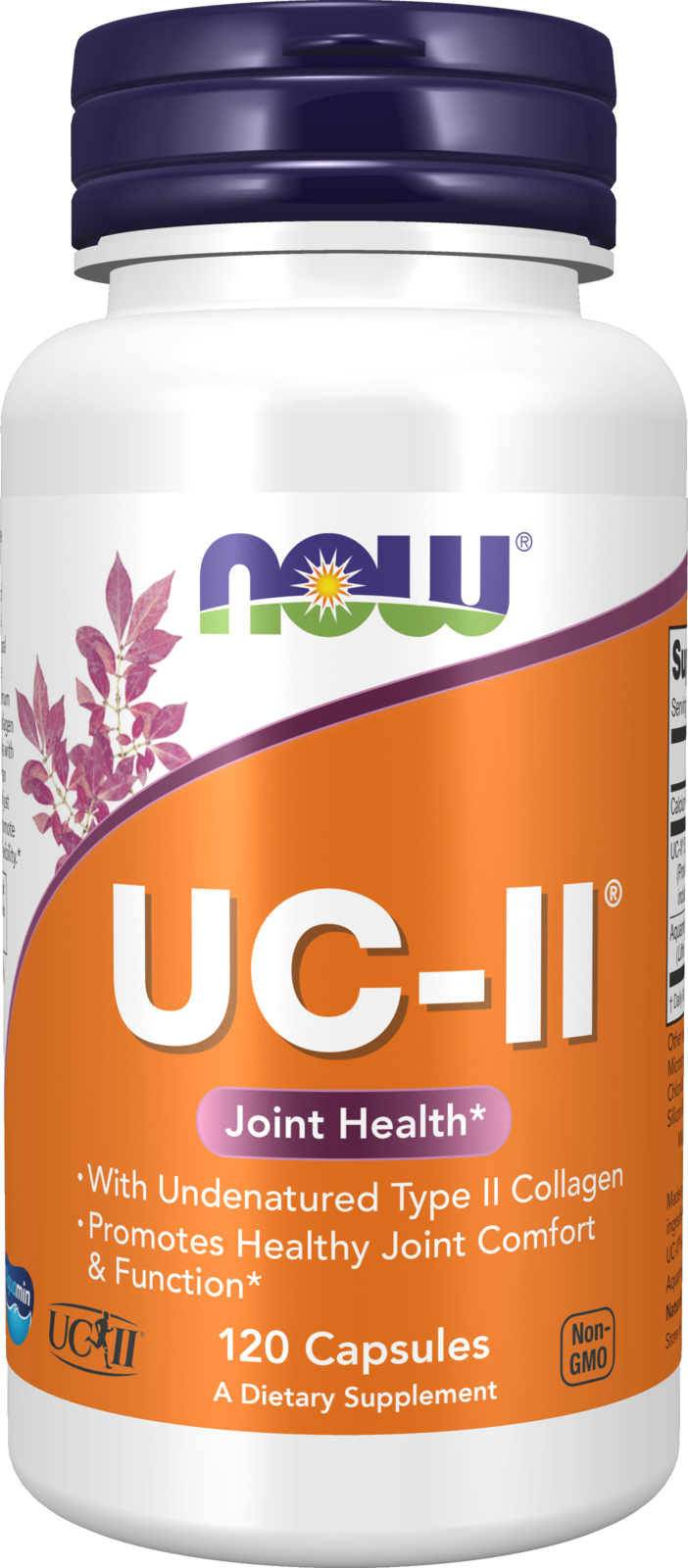 NOW Supplements, UC-II Type II Collagen, Undenatured Type II, 120 Veg Caps