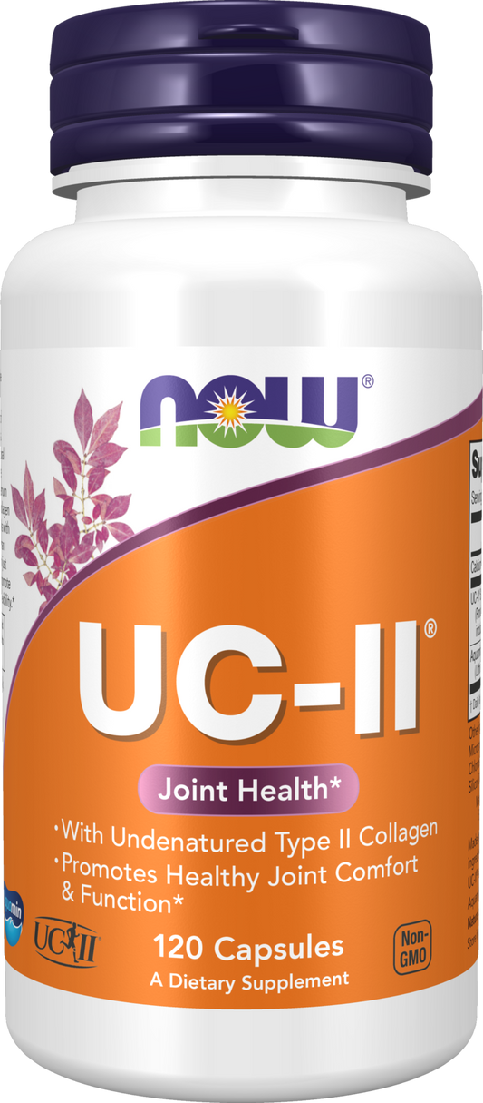 NOW Supplements, UC-II Type II Collagen, Undenatured Type II, 120 Veg Caps