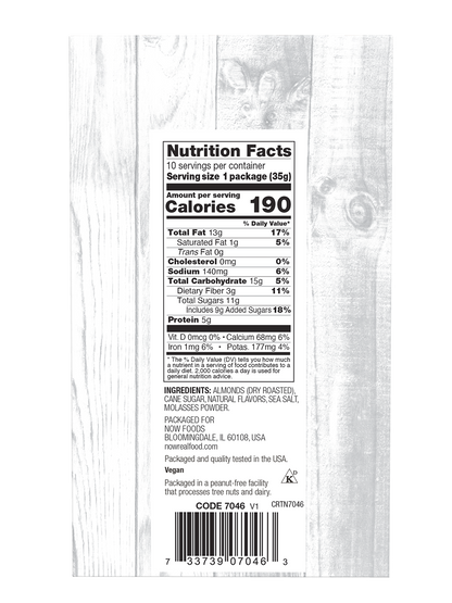 NOW Foods, Salted Caramel Almonds, Deliciously Sweet, 10 Single Packets