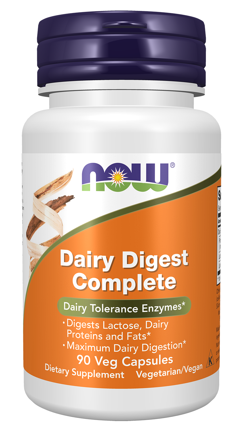 NOW Supplements, Dairy Digest Complete, Digests Lactose*, 90 Veg Caps