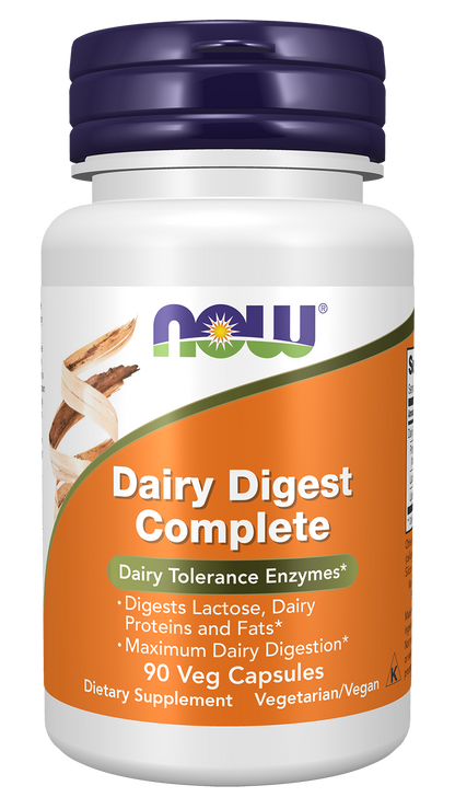 NOW Supplements, Dairy Digest Complete, Digests Lactose*, 90 Veg Caps